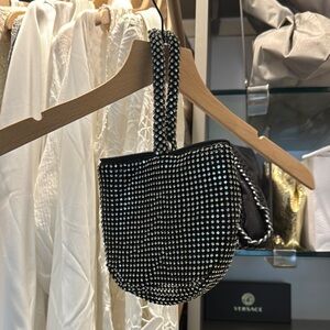 New! Luxury Boutique - Black Rhinestone Embellished Women's Bag